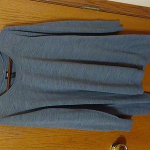 H & M Gray Sharkbite Sweater